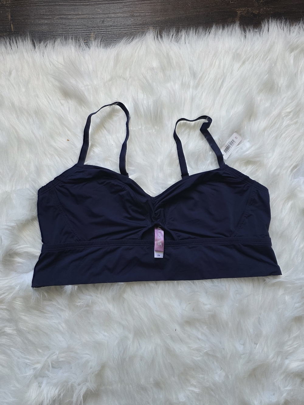 Adore Me Black Longline Bralette